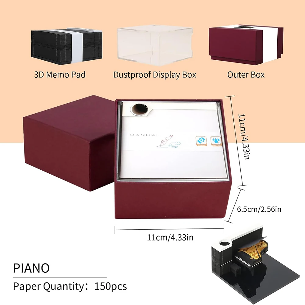 2026 3D Paper Calendar Time-Piece Calendar Piano Shape Desk Calendar 3D Tear Away Carving Stickys DIY Post
2026 3D Paper Calendar Time-Piece Calendar Piano Shape Desk Calendar 3D Tear Away Carving Stickys DIY Post