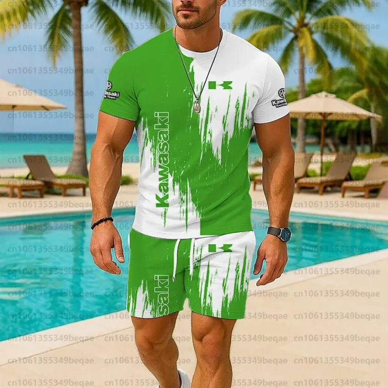 2025 Summer Hot Selling New Men's Set Kawasaki Pattern Quick Drying Breathable Sports Set Street Style High Quality Round Neck T
2025 Summer Hot Selling New Men's Set Kawasaki Pattern Quick Drying Breathable Sports Set Street Style High Quality Round Neck T