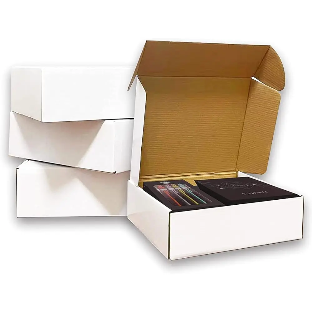 28 Pack 10x8x3 inches Shipping Boxes, White Corrugated Cardboard Box Literature Mailer
28 Pack 10x8x3 inches Shipping Boxes, White Corrugated Cardboard Box Literature Mailer