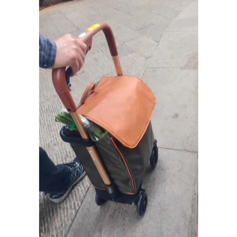 Elderly Shopping Trolley with 360° Swivel Wheels Lightweight Folding Cart Portable Shopping Cart Carrier Bag 4-Wheel Rollator
Elderly Shopping Trolley with 360° Swivel Wheels Lightweight Folding Cart Portable Shopping Cart Carrier Bag 4-Wheel Rollator