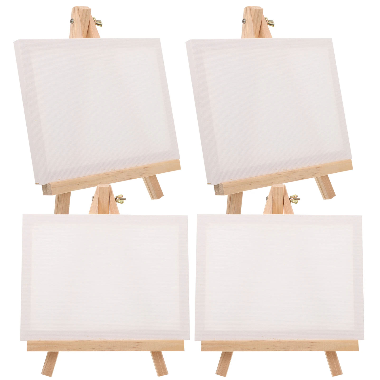 4 Sets Canvas Easel 15x20cm Stretched Boards DIY Stretched Canvas Boards For Painting Painting Blank Frames Wooden Display
4 Sets Canvas Easel 15x20cm Stretched Boards DIY Stretched Canvas Boards For Painting Painting Blank Frames Wooden Display