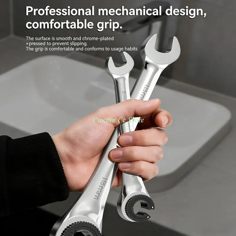 X90F Ergonomic Ratchet Wrench Spanner With Open End For Easy Brake Line Maintenance
X90F Ergonomic Ratchet Wrench Spanner With Open End For Easy Brake Line Maintenance