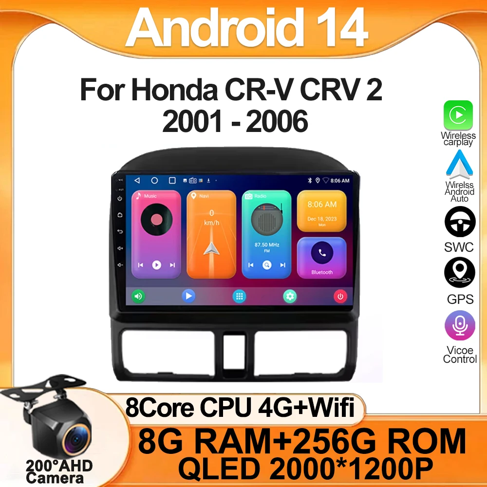 Android 14 для Honda CR-V CRV 2 2001-2006 Мультимедийный автомобильный GPS-плеер Навигация Радио Стерео 5G Процессор BT NO 2DIN DVD WIFI HDR
Android 14 для Honda CR-V CRV 2 2001-2006 Мультимедийный автомобильный GPS-плеер Навигация Радио Стерео 5G Процессор BT NO 2DIN DVD WIFI HDR