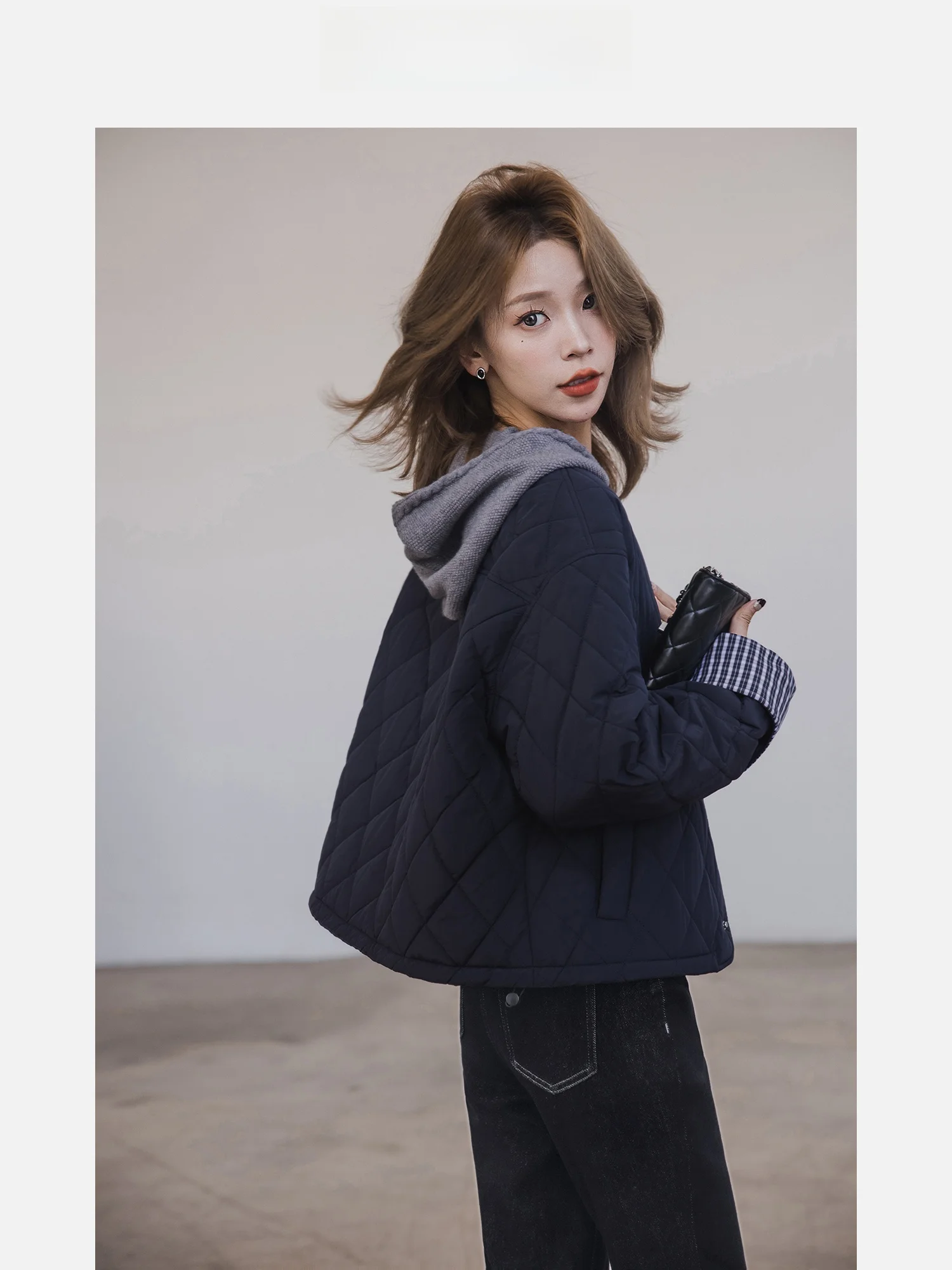 Faionable Retro Striped Cotton Jaet Women's Winter Casual Versatile Top Color Blo Plaid Outerwear Small Valley ain
Faionable Retro Striped Cotton Jaet Women's Winter Casual Versatile Top Color Blo Plaid Outerwear Small Valley ain