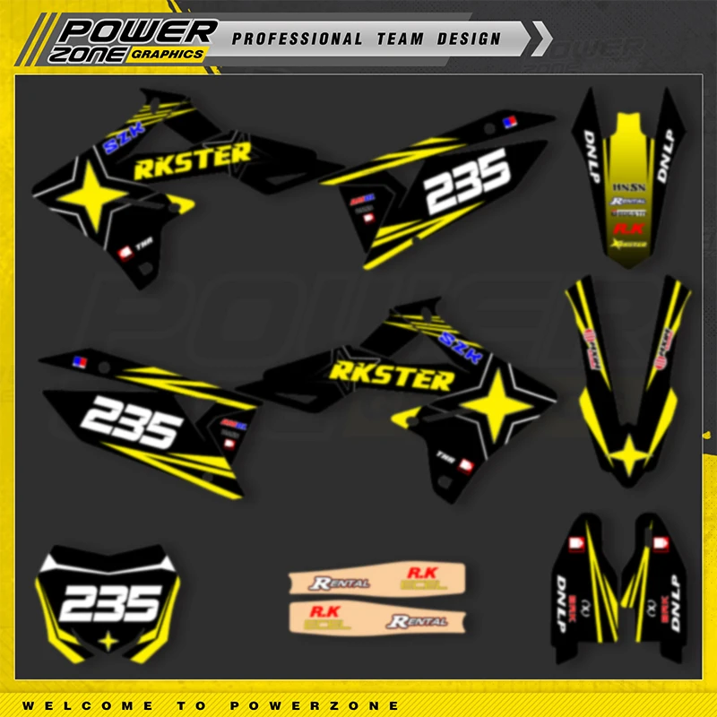 Наклейки на мотоцикл POWERZONE на заказ для SUZUKI RMZ 250 450 2022 2021 2020 2019 2018 RMZ индивидуальный комплект защиты графики 05
Наклейки на мотоцикл POWERZONE на заказ для SUZUKI RMZ 250 450 2022 2021 2020 2019 2018 RMZ индивидуальный комплект защиты графики 05