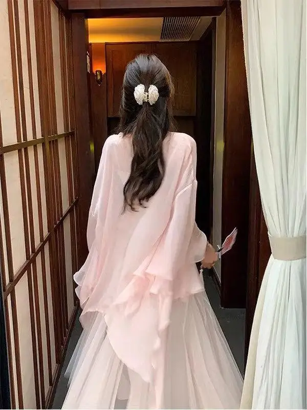 Extra Large 300 Pounds plus Size Summer Shawl Women's Fashionable Translucent Sleeveless Outerwear UV Protection Chiffon
Extra Large 300 Pounds plus Size Summer Shawl Women's Fashionable Translucent Sleeveless Outerwear UV Protection Chiffon
