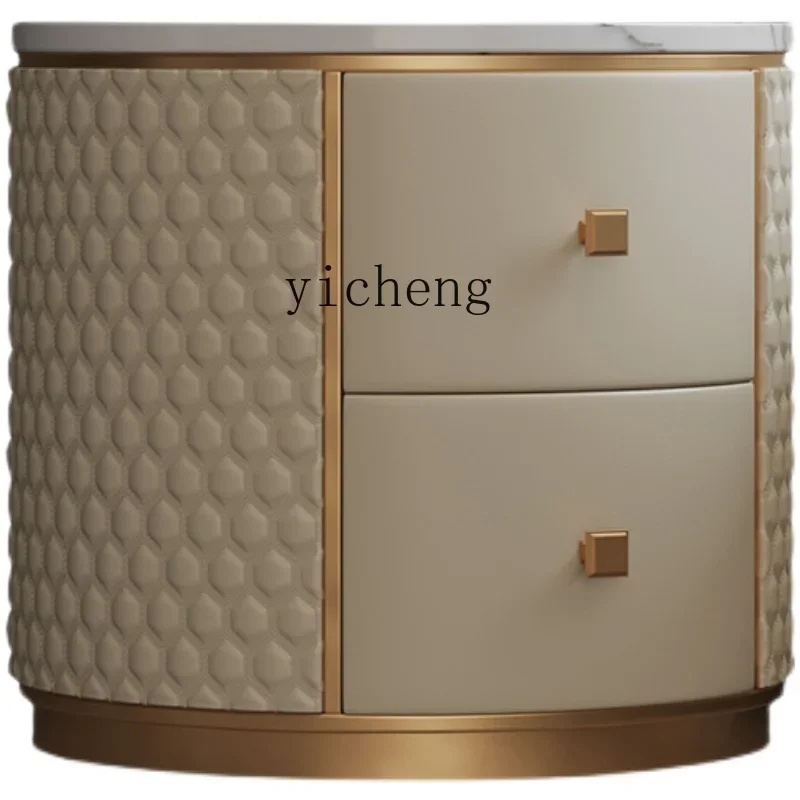 ZC round marble surface bedside table modern simple bedside storage cabinet small apartment locker
ZC round marble surface bedside table modern simple bedside storage cabinet small apartment locker