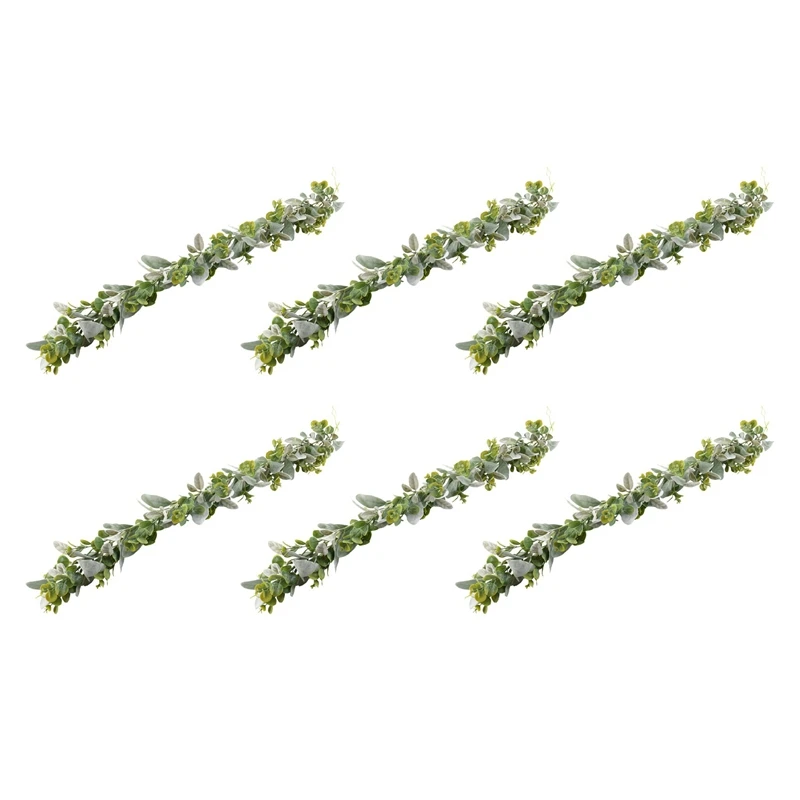 6X Lambs Ear Garland Greenery And Eucalyptus Vine / 38 Inches Long/Light Colored Flocked Leaves/Soft And Drapey Wedding
6X Lambs Ear Garland Greenery And Eucalyptus Vine / 38 Inches Long/Light Colored Flocked Leaves/Soft And Drapey Wedding