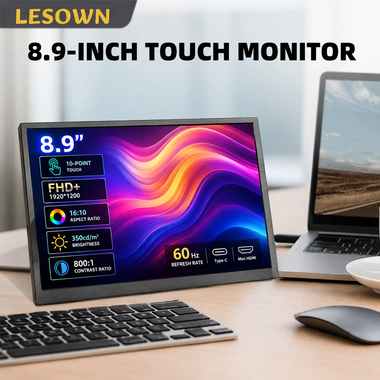 LESOWN 8.9 Inch Capacitive Touch Screen HDTV Panel Plug and Play for Raspberry Pi Gaming DIY Portable Monitor Easy Setup
LESOWN 8.9 Inch Capacitive Touch Screen HDTV Panel Plug and Play for Raspberry Pi Gaming DIY Portable Monitor Easy Setup