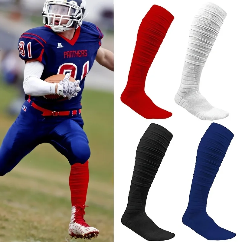 Men's Football Rugby Sports Socks Breathable Sweat-absorbing Anti-slip Thickened Long Tube Socks For Super Bowl
Men's Football Rugby Sports Socks Breathable Sweat-absorbing Anti-slip Thickened Long Tube Socks For Super Bowl