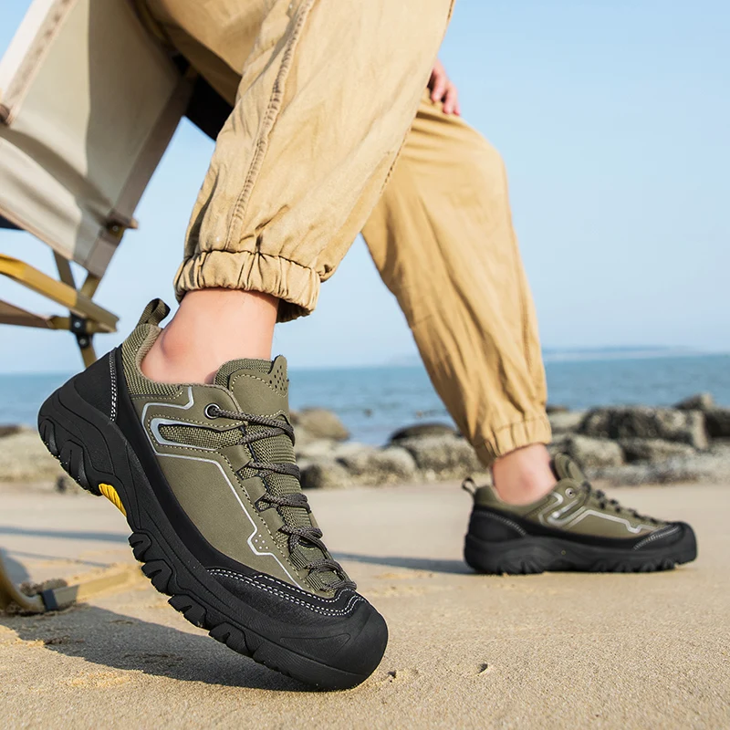 Осень 2023, новая большая уличная мужская походная обувь, повседневная спортивная дорожная обувь, дышащая, нескользящая, классическая и универсальная, размеры 38–46 
Осень 2023, новая большая уличная мужская походная обувь, повседневная спортивная дорожная обувь, дышащая, нескользящая, классическая и универсальная, размеры 38–46