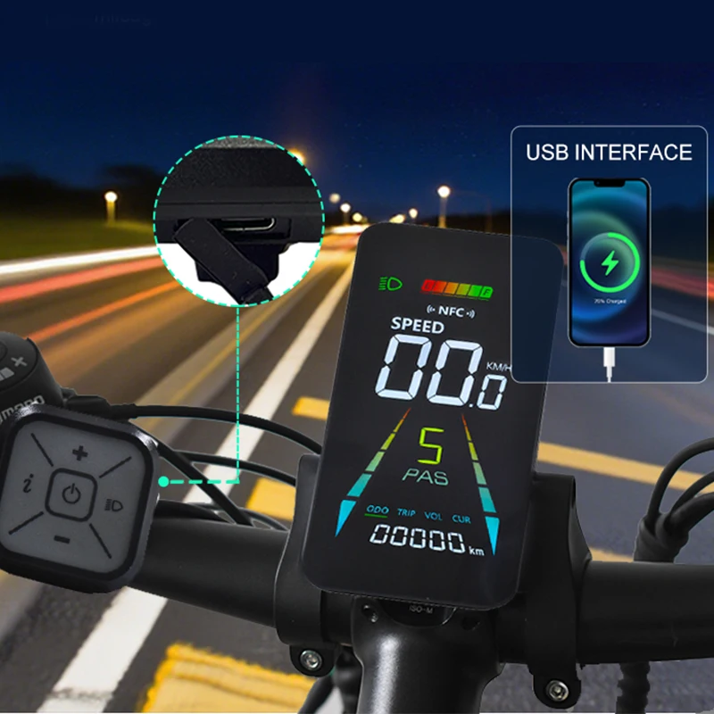 F4【UART2】EBike LCD Color Screen Center Vertical NFC Function Type C Charging for Bikes Accessories
F4【UART2】EBike LCD Color Screen Center Vertical NFC Function Type C Charging for Bikes Accessories