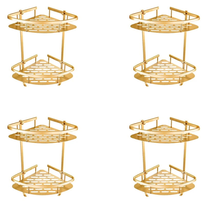 4X Bathroom Gold Shelf Shower Wall Mounted Corner Basket Shampoo Storage Wall Bathroom Shelf
4X Bathroom Gold Shelf Shower Wall Mounted Corner Basket Shampoo Storage Wall Bathroom Shelf