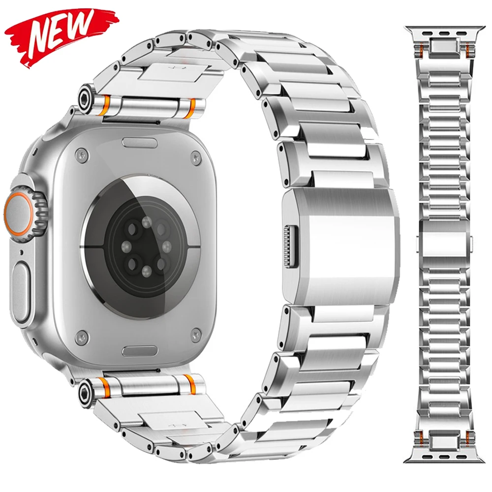 Metal Magnetic clasp Strap for Apple Watch Band 49mm 46mm 45mm 44mm Stainless steel wristband iWatch Series Ultra 10 9 8 7 6 SE
Metal Magnetic clasp Strap for Apple Watch Band 49mm 46mm 45mm 44mm Stainless steel wristband iWatch Series Ultra 10 9 8 7 6 SE