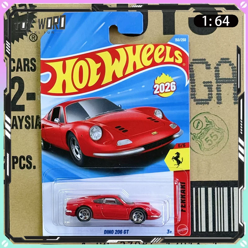 Hot Wheels 2026G Ferrari DINO 206 GT 1:64 Scale Simulation Alloy Car Model Adult Collection Ornament Gift for Hobby Collection
Hot Wheels 2026G Ferrari DINO 206 GT 1:64 Scale Simulation Alloy Car Model Adult Collection Ornament Gift for Hobby Collection
