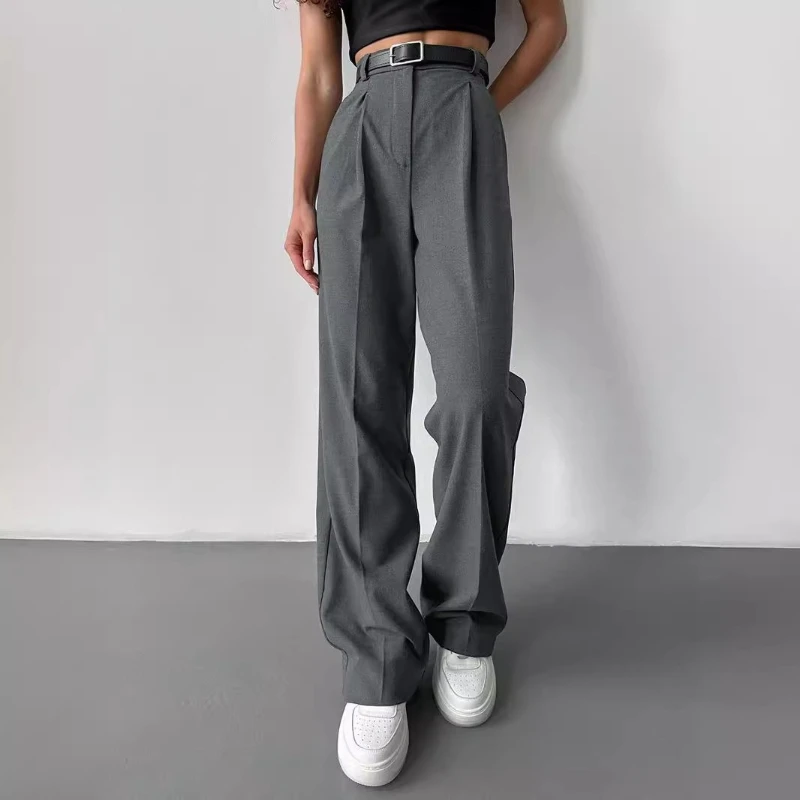 2026 Autumn New Style Simple Casual Temperament Commuting Loose Straight Leg Suit Pants for Women
2026 Autumn New Style Simple Casual Temperament Commuting Loose Straight Leg Suit Pants for Women