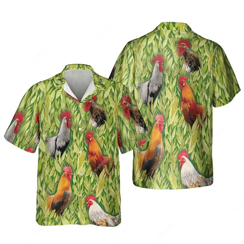 Funny Rooster Graphic Short Sleeve Shirt For Men Hip Hop Hawaii Beach Hawaii Shirt Funny Chicken Lapel Blouse Women Button Tops
Funny Rooster Graphic Short Sleeve Shirt For Men Hip Hop Hawaii Beach Hawaii Shirt Funny Chicken Lapel Blouse Women Button Tops