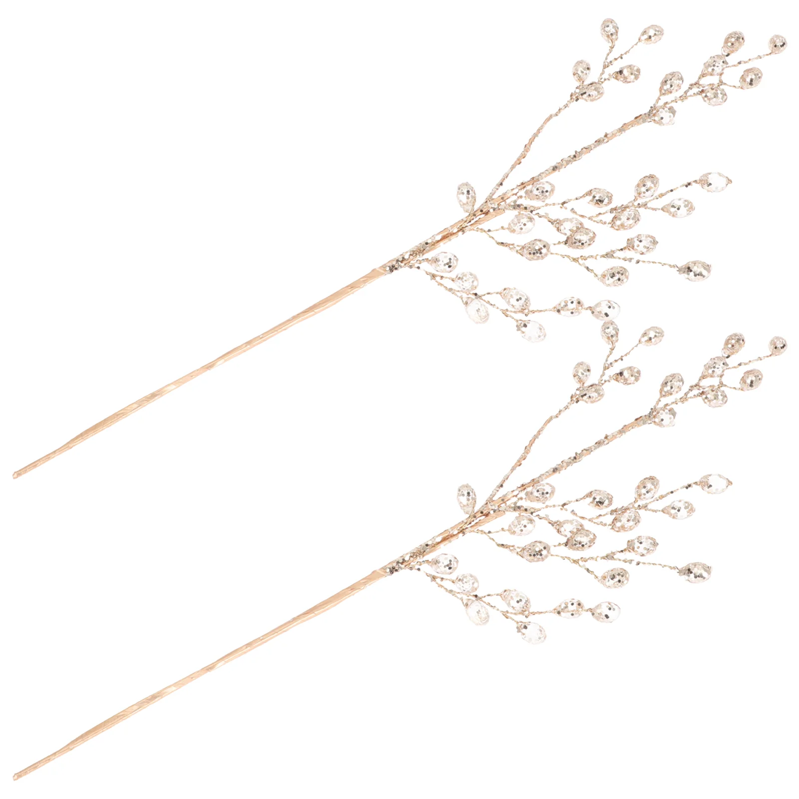2 Pcs Christmas Trees Decorations Artificial Berry Stem Xmas Branches Plant Acrylic Beads Picks Golden Fake Stems Plants
2 Pcs Christmas Trees Decorations Artificial Berry Stem Xmas Branches Plant Acrylic Beads Picks Golden Fake Stems Plants