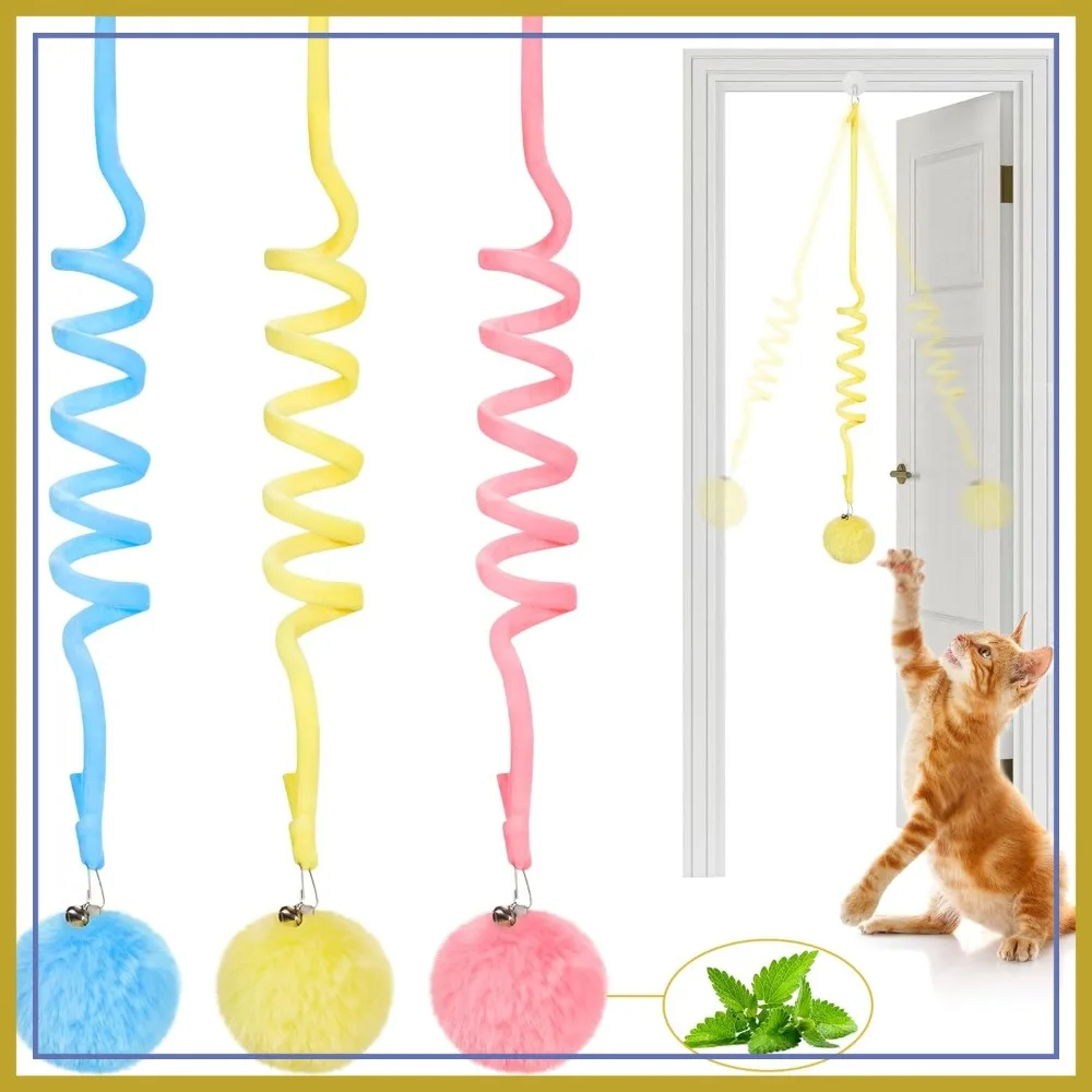 Interactive Cat Toys 3 Pcs with Bell, Hanging Fluffy Ball for Indoor Kitten Play, Chase & Exercise
Interactive Cat Toys 3 Pcs with Bell, Hanging Fluffy Ball for Indoor Kitten Play, Chase & Exercise