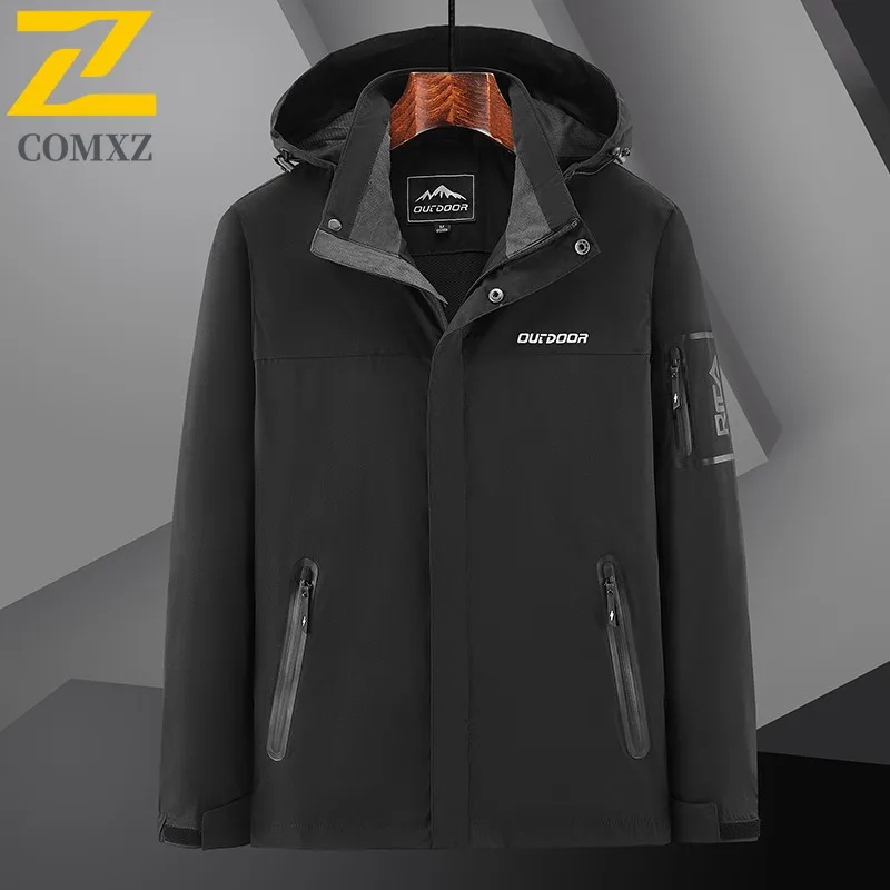 COMXZ Мужская новая куртка весна-осень модная тенденция брендовая с капюшоном уличная повседневная универсальная ветрозащитная дорожная куртка для альпинизма
COMXZ Мужская новая куртка весна-осень модная тенденция брендовая с капюшоном уличная повседневная универсальная ветрозащитная дорожная куртка для альпинизма