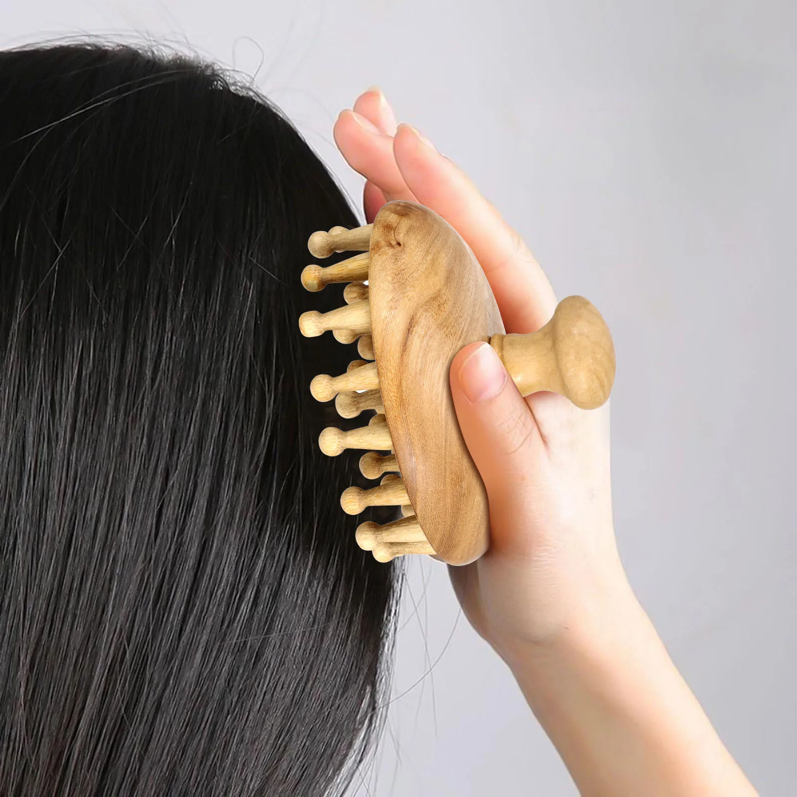 Anti-Static Wooden Massage Comb for Scalp Relaxation Portable Head Massager Comb Smooth Wide Tooth Design for Daily Hair Care
Anti-Static Wooden Massage Comb for Scalp Relaxation Portable Head Massager Comb Smooth Wide Tooth Design for Daily Hair Care