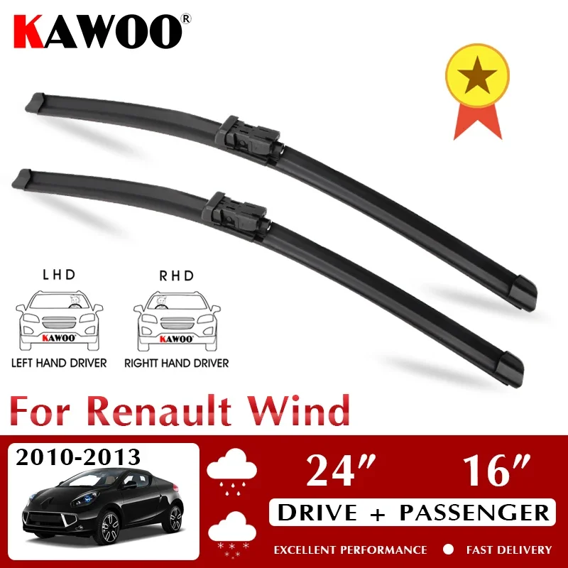KAWOO передний дворник автомобиля щетка стеклоочистителя для Renault Wind 2010-2013 лобовое стекло аксессуары для переднего окна 24 "+ 16" левый руль
KAWOO передний дворник автомобиля щетка стеклоочистителя для Renault Wind 2010-2013 лобовое стекло аксессуары для переднего окна 24 "+ 16" левый руль