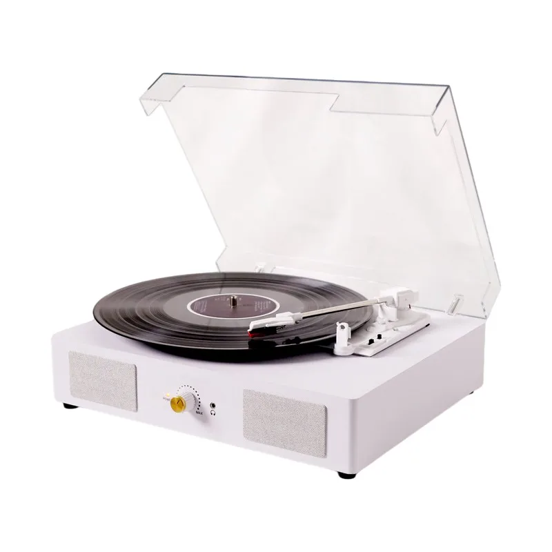 Vintage Vinyl Record Player with Built in Speakers BT Connection for Home Decor and Music Listening
Vintage Vinyl Record Player with Built in Speakers BT Connection for Home Decor and Music Listening