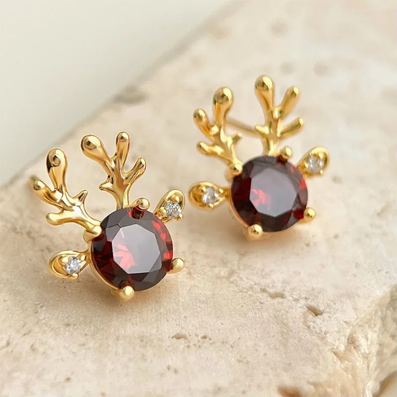 Trendy Unique Christmas Zircon Earrings Elk Flower Cute Women Girls New Year Festival Jewelry Gifts Ear Pins & Clip-on Earrings
Trendy Unique Christmas Zircon Earrings Elk Flower Cute Women Girls New Year Festival Jewelry Gifts Ear Pins & Clip-on Earrings