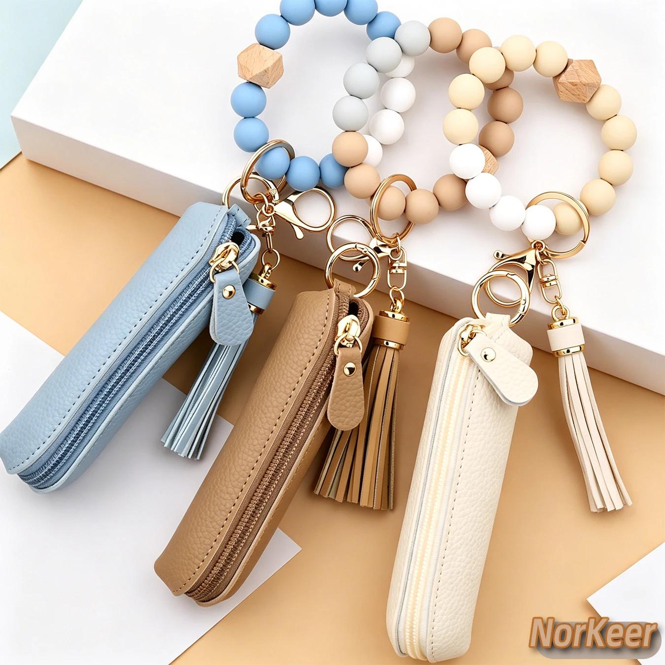 Women's Silicone Bracelet Keychain, Artificial Leather Coin Purse, Car Key Holder, Lipstick Case, Mini Wallet, Perfect Gift
Women's Silicone Bracelet Keychain, Artificial Leather Coin Purse, Car Key Holder, Lipstick Case, Mini Wallet, Perfect Gift