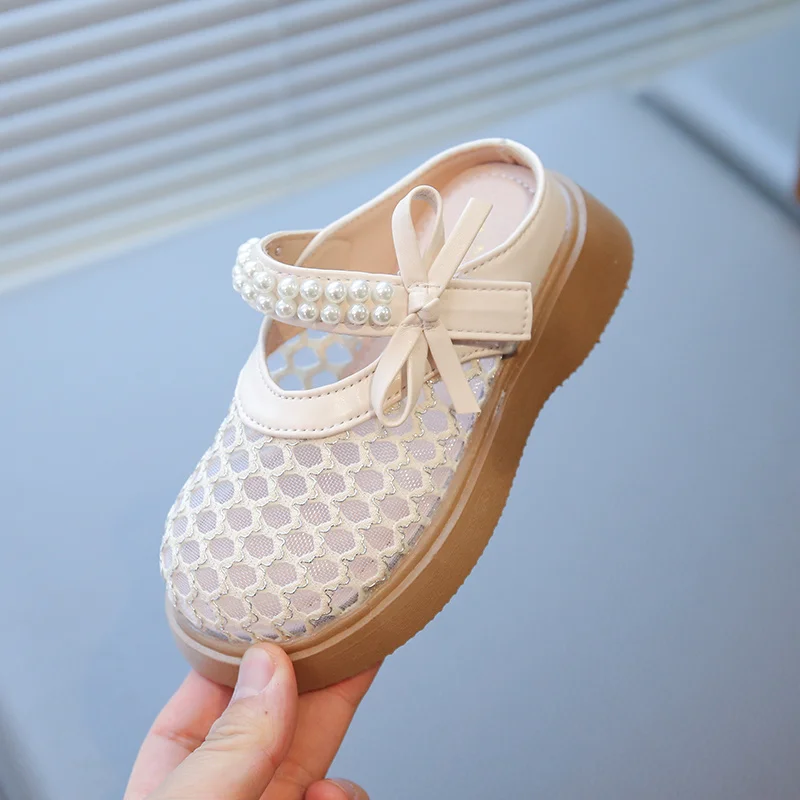 Girls Bowknot Mesh Sandals Cover Toes Kids Flat Shoes Child Hoop Loop Slippers 2025 Children Barefoot Beach Shoe for 26-37
Girls Bowknot Mesh Sandals Cover Toes Kids Flat Shoes Child Hoop Loop Slippers 2025 Children Barefoot Beach Shoe for 26-37