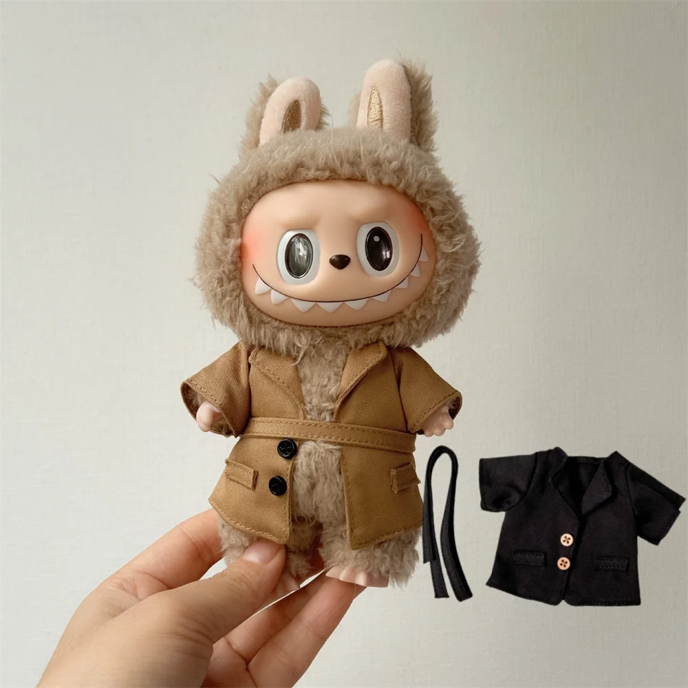 Fashion Windbreaker Coat for 17cm Labubu V1V2 Replacement Coat Clothing Accessories Vintage Trench Coat High End Suit
Fashion Windbreaker Coat for 17cm Labubu V1V2 Replacement Coat Clothing Accessories Vintage Trench Coat High End Suit