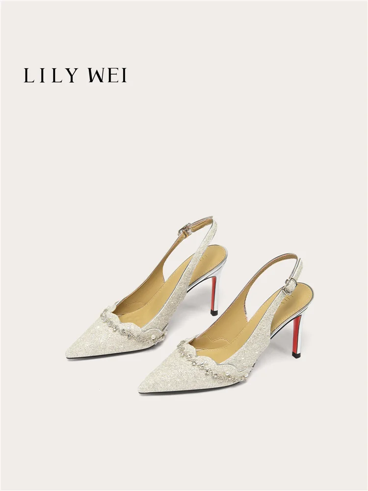 Summer new pointed sequin rhinestone pearl flat wedding shoes banquet large size small size widened high heels women's sandals
Summer new pointed sequin rhinestone pearl flat wedding shoes banquet large size small size widened high heels women's sandals