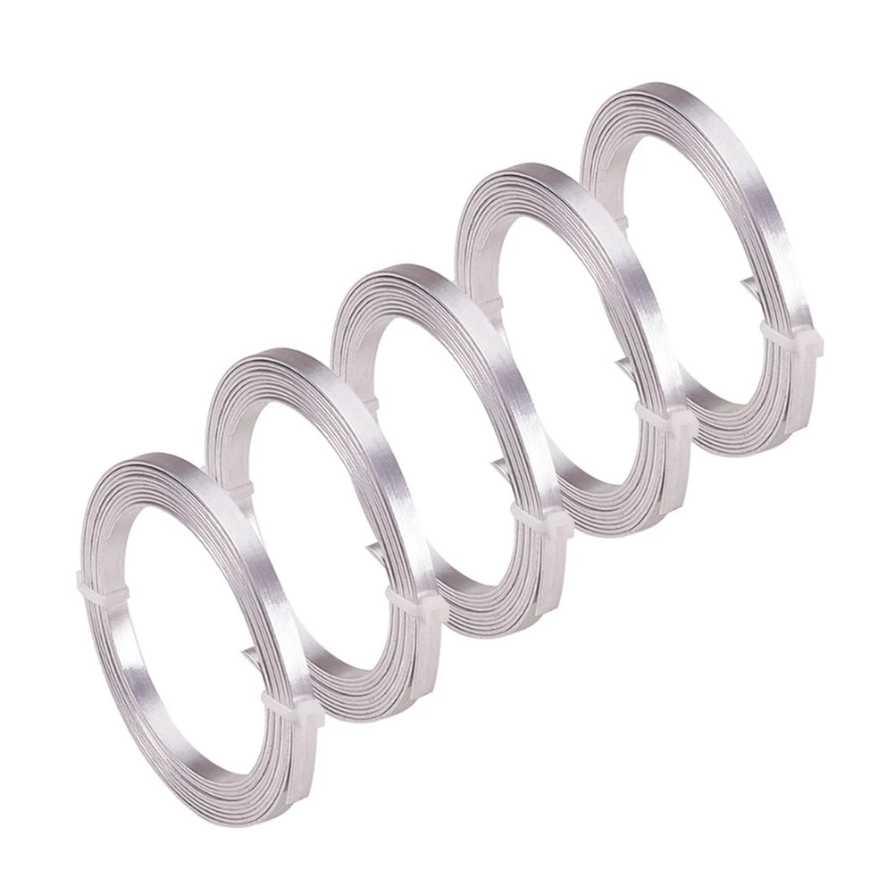 5 Roll Aluminum Wire Flat Metal Durable Flexible Soft Jewelry Wire for Craft Beading Jewelry Making Earrings Bracelets Necklace
5 Roll Aluminum Wire Flat Metal Durable Flexible Soft Jewelry Wire for Craft Beading Jewelry Making Earrings Bracelets Necklace