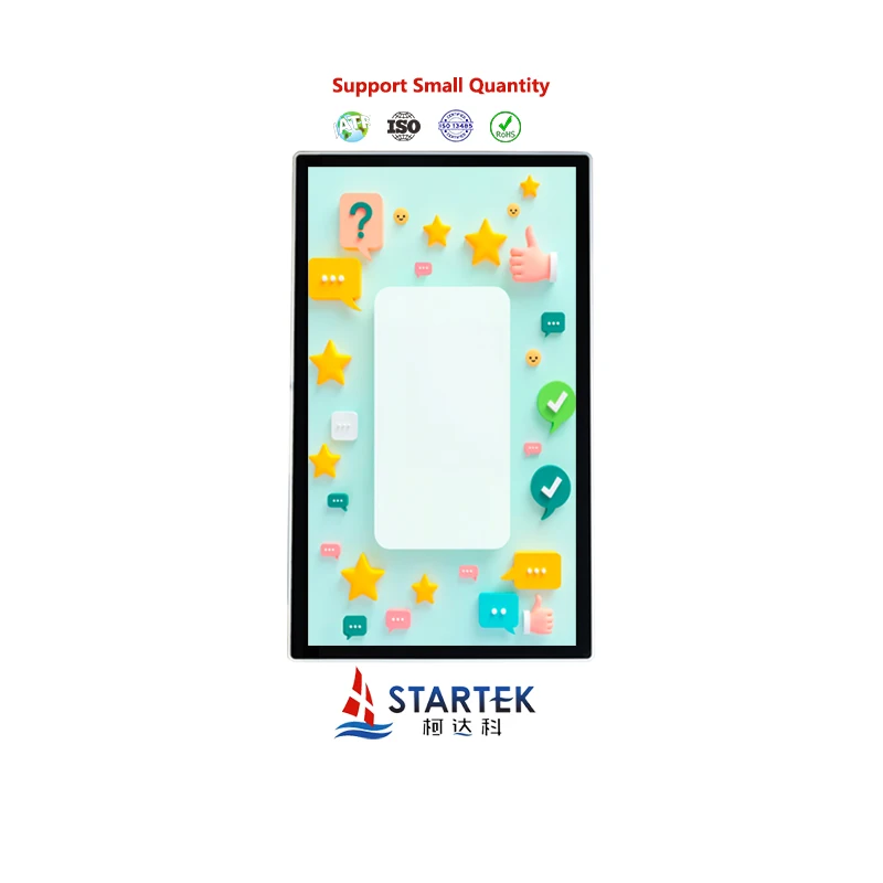 43 Inch 1920x1080 Flat Screen Capacitive Touch Monitor with Running LED Support Linux Android HDMI/VGA/DP Interface