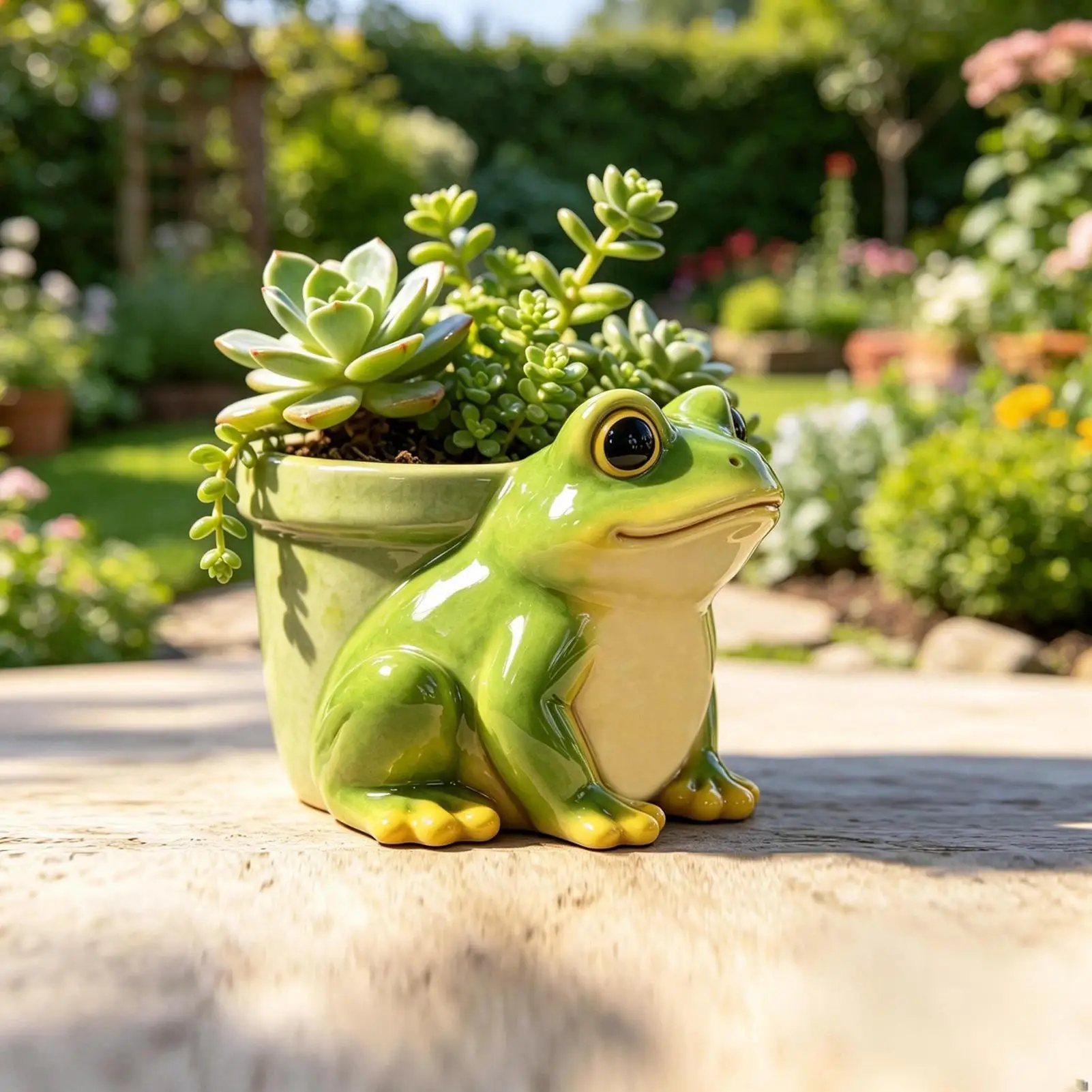 Frog Planter Pot Cute Hand-Painted With Drainage Hole Animal Flower Pot For Indoor Outdoor Garden Yard Balcony Patio Windowsill
Frog Planter Pot Cute Hand-Painted With Drainage Hole Animal Flower Pot For Indoor Outdoor Garden Yard Balcony Patio Windowsill