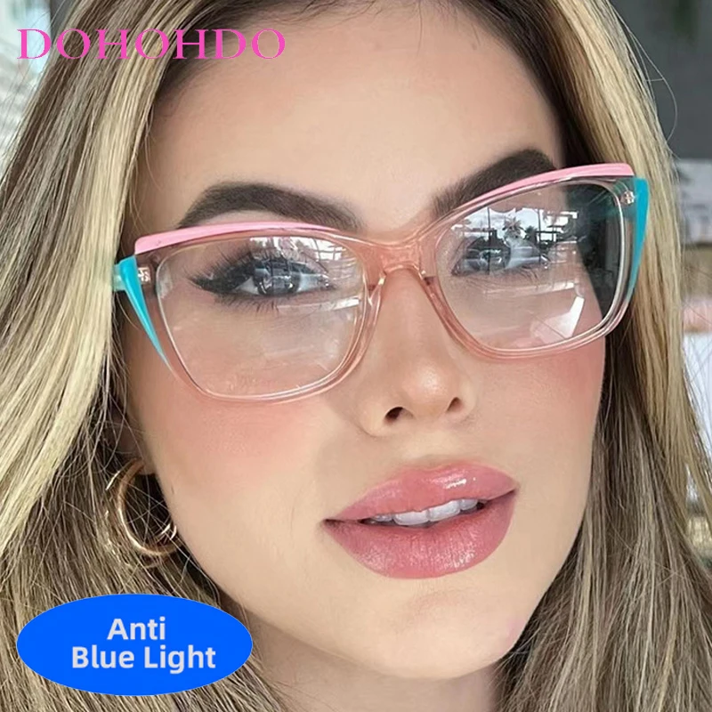 Fashion Brand Design Cat Eye TR90 Anti-Blue Light Women's Glasses Luxury Computer Office Work Personality Optical Eyewear Очки
Fashion Brand Design Cat Eye TR90 Anti-Blue Light Women's Glasses Luxury Computer Office Work Personality Optical Eyewear Очки