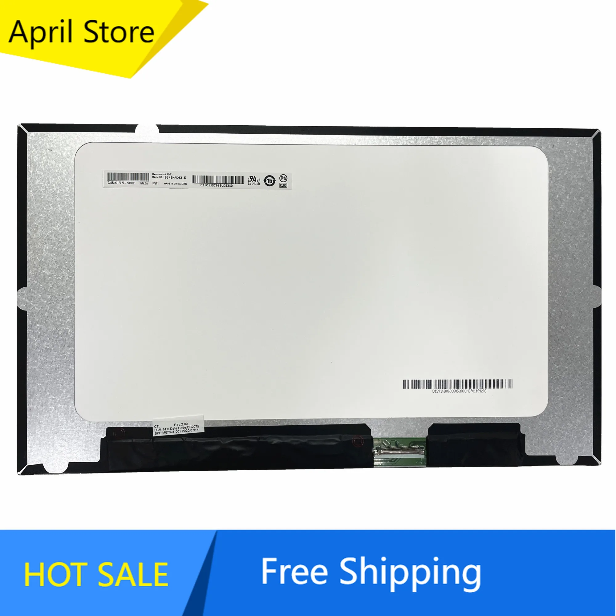 B140HAK03.5 14.0" Laptop LCD Touch Screen Panel For HP 840 G7 EDP 40Pin M07094-001
B140HAK03.5 14.0" Laptop LCD Touch Screen Panel For HP 840 G7 EDP 40Pin M07094-001