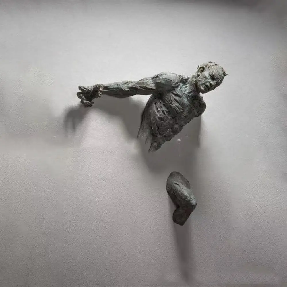 Современная 3D настенная фигурка, статуя из смолы, альпинистский человек, абстрактное искусство, скульптура через стену, поделки из смолы в помещении
Современная 3D настенная фигурка, статуя из смолы, альпинистский человек, абстрактное искусство, скульптура через стену, поделки из смолы в помещении
