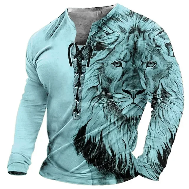 3D Graphic Print T Shirts for Men Long Sleeve Six Hole Threading Rope V Neck Slim Fit Tee Spring Autumn Casual Tops Pullover Top
3D Graphic Print T Shirts for Men Long Sleeve Six Hole Threading Rope V Neck Slim Fit Tee Spring Autumn Casual Tops Pullover Top