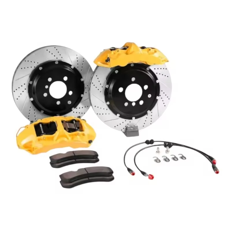 Car brake system upgrade 6 pot brake caliper with 355-405MM brake discs for BMW X1 X3 X5 and other models with 18-21 inch wheels
Car brake system upgrade 6 pot brake caliper with 355-405MM brake discs for BMW X1 X3 X5 and other models with 18-21 inch wheels