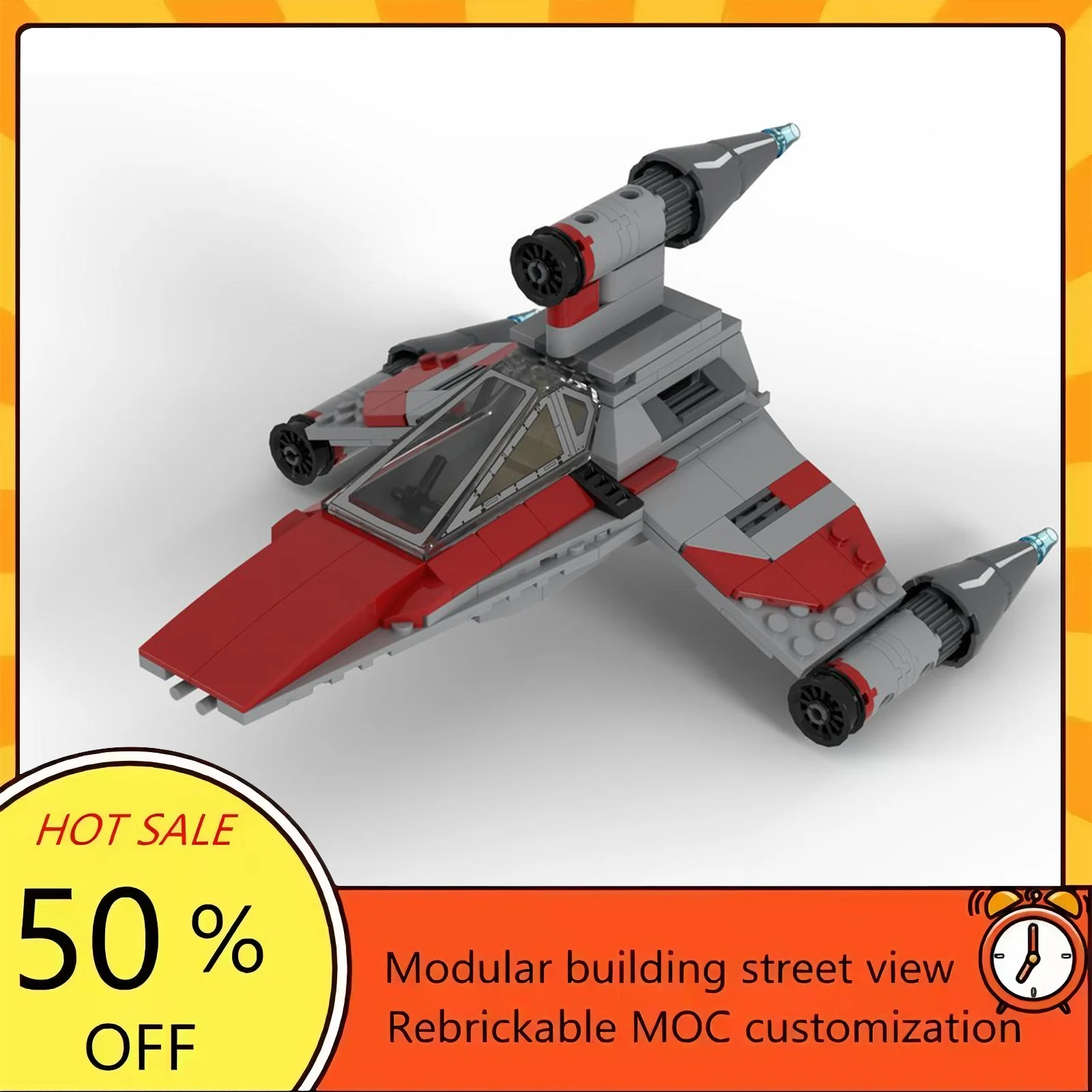 240PCS Popular Space War Movie Model MOC Building Bricks Spaceship Modular Technology Gifts Holiday Assemble Children Toy Suit
240PCS Popular Space War Movie Model MOC Building Bricks Spaceship Modular Technology Gifts Holiday Assemble Children Toy Suit