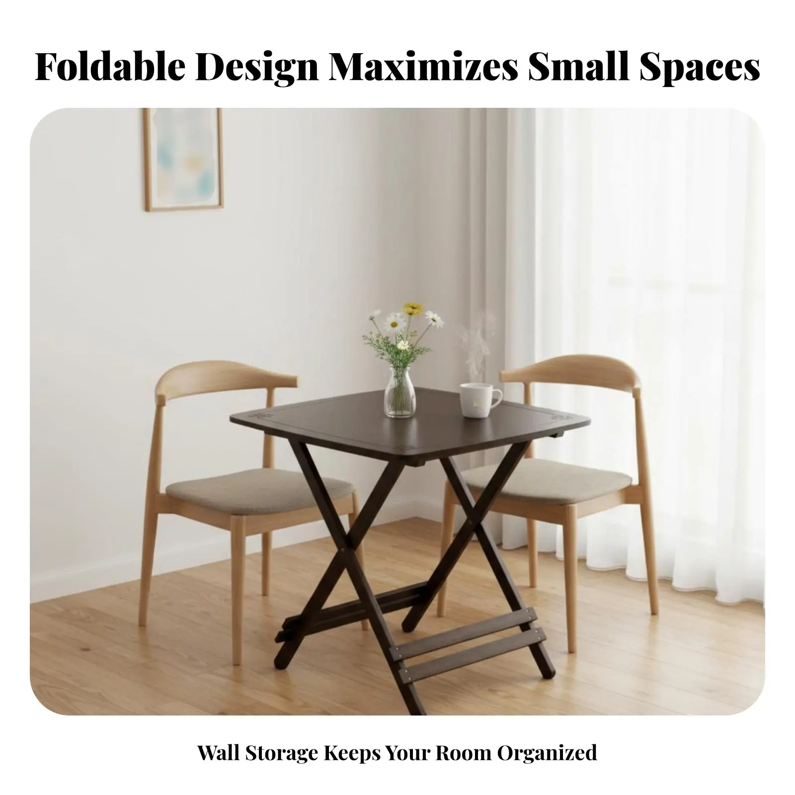 Square Folding Table Foldable Design Square Card Table Space-Saving Portable for Students, Small Families
Square Folding Table Foldable Design Square Card Table Space-Saving Portable for Students, Small Families