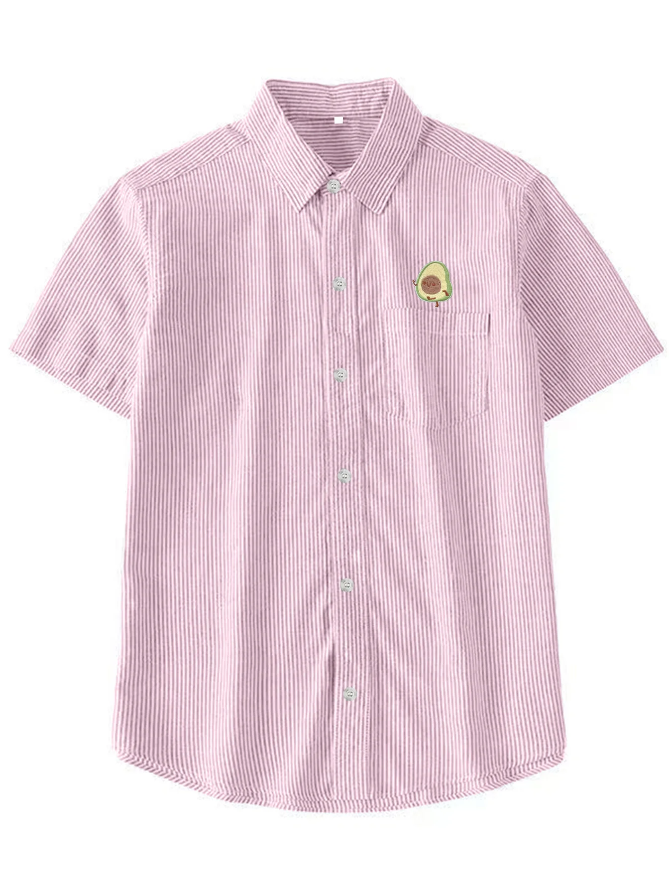 Men's Summer New Cartoon Avocado Pattern Slim Striped Short Sleeve Shirt, Versatile Casual Simple Layering Shirt
Men's Summer New Cartoon Avocado Pattern Slim Striped Short Sleeve Shirt, Versatile Casual Simple Layering Shirt