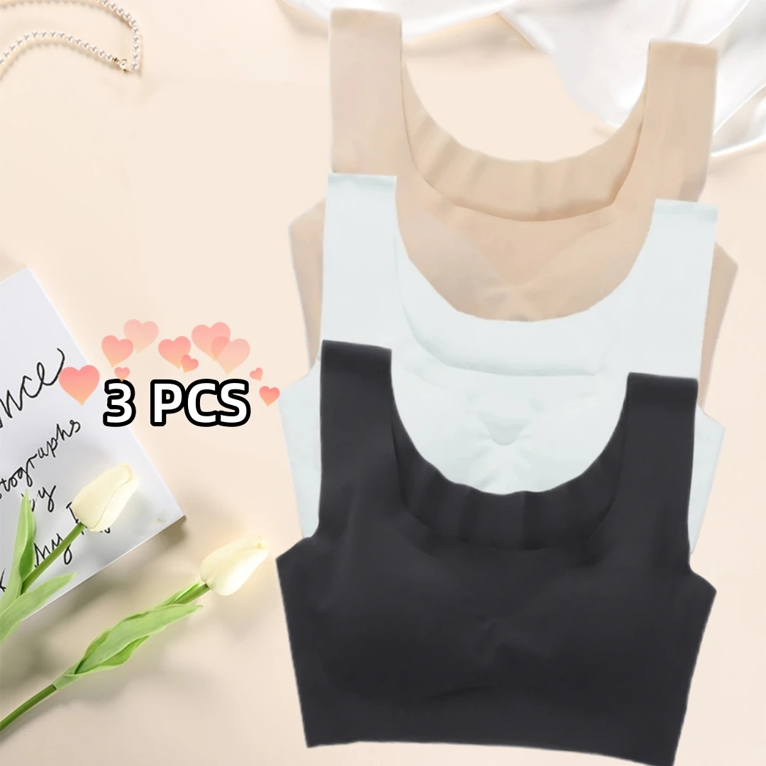 Japan and South Korea One-piece Seamless Bra No Steel Ring Bra Sports Peace Generation Underwear Sleep Bra 3 Pieces Asian Size
Japan and South Korea One-piece Seamless Bra No Steel Ring Bra Sports Peace Generation Underwear Sleep Bra 3 Pieces Asian Size