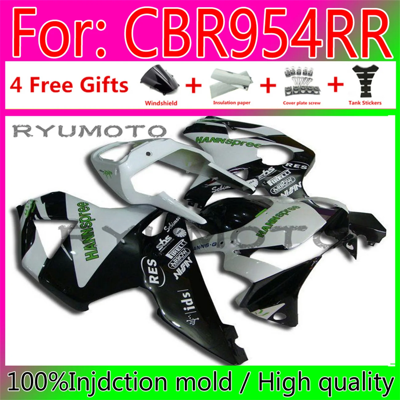ABS NEW Fairings kit for HONDA 2002 2003 CBR900RR CBR954RR 02 03 CBR 900CC 954 900 954RR CBR900 CBR954 RR fairing
ABS NEW Fairings kit for HONDA 2002 2003 CBR900RR CBR954RR 02 03 CBR 900CC 954 900 954RR CBR900 CBR954 RR fairing