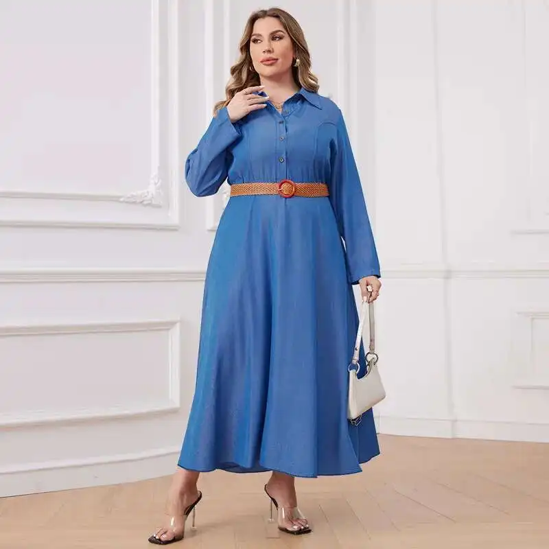 218321 Plus Size Women's Winter New Denim Open Chest Collared Jumpsuit Long Skirt Factory 2025 Party Summer Elegantes Casual Y2k
218321 Plus Size Women's Winter New Denim Open Chest Collared Jumpsuit Long Skirt Factory 2025 Party Summer Elegantes Casual Y2k