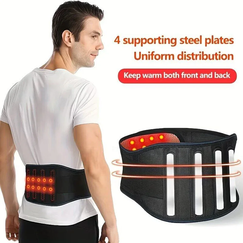 Heating Back Brace for Lower Back Pain Relief – Adjustable Magnetic Therapy Lumbar Support Belt - Heated Waist Wrap for Sciatica
Heating Back Brace for Lower Back Pain Relief – Adjustable Magnetic Therapy Lumbar Support Belt - Heated Waist Wrap for Sciatica