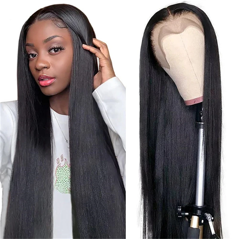 13x4 Bone Straight Lace Frontal Human Hair Wigs Pre Plucked With Baby Hair Natural Color Remy Brazilian Hair 180% Density
13x4 Bone Straight Lace Frontal Human Hair Wigs Pre Plucked With Baby Hair Natural Color Remy Brazilian Hair 180% Density