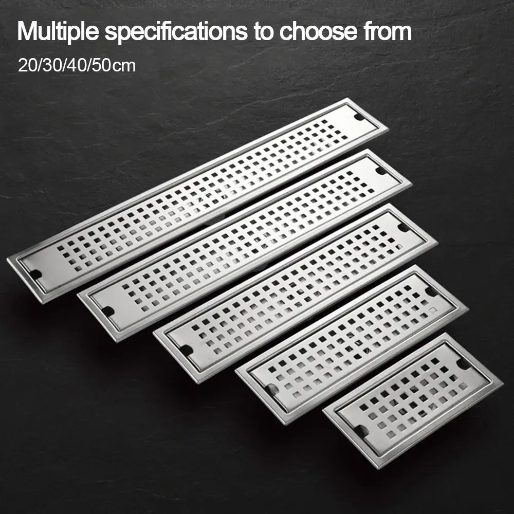 With Strainer Cover Shower Floor Drain Stainless Steel Rectangle Shape Linear Floor Drain Removable Anti-odor
With Strainer Cover Shower Floor Drain Stainless Steel Rectangle Shape Linear Floor Drain Removable Anti-odor