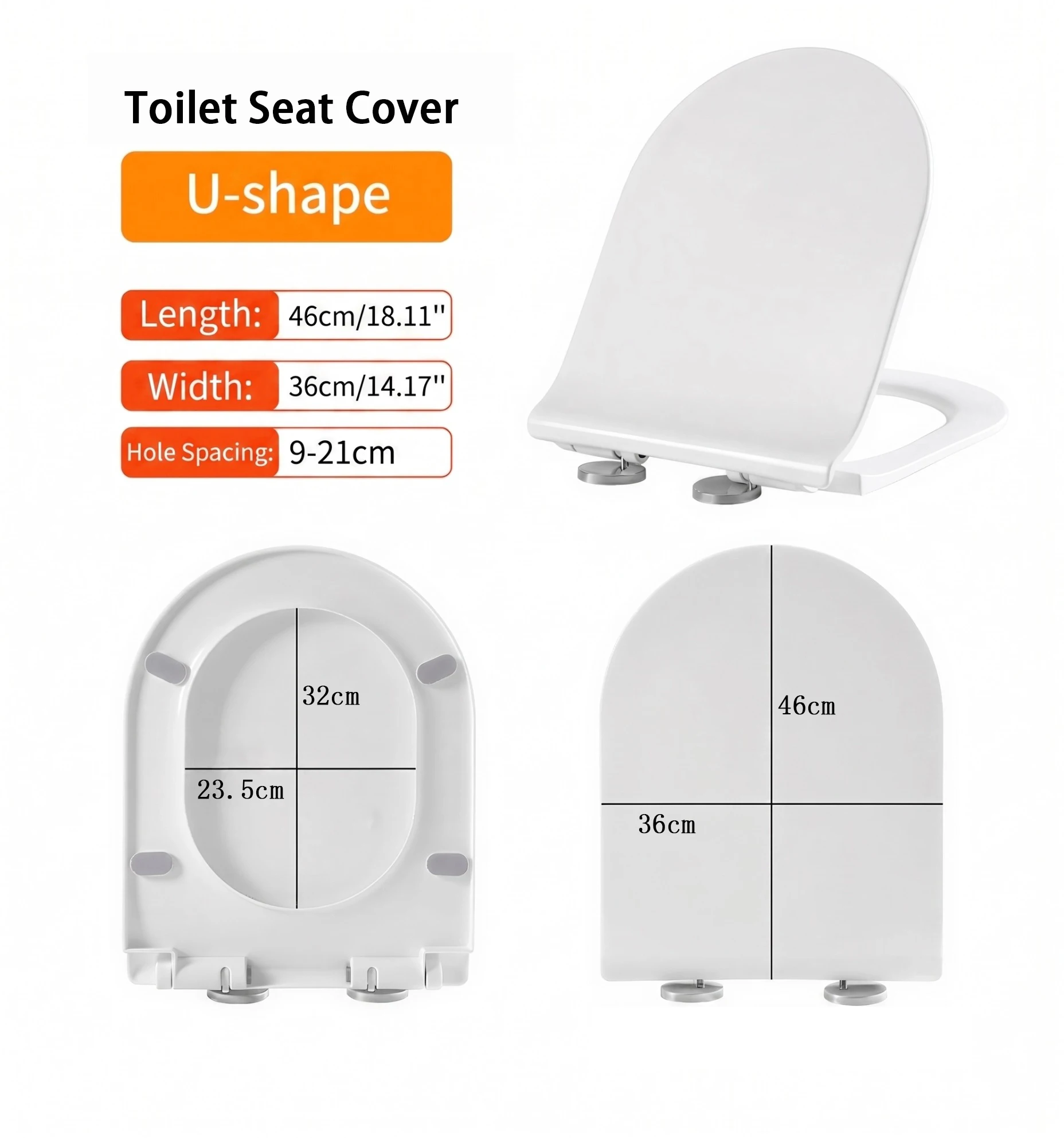 U-Shape Toilet Seat Lid Slow Close Anti-Bacterial Easy to Clean Removable Soft PP Material Strong Pressure Toilet Seat Covers
U-Shape Toilet Seat Lid Slow Close Anti-Bacterial Easy to Clean Removable Soft PP Material Strong Pressure Toilet Seat Covers